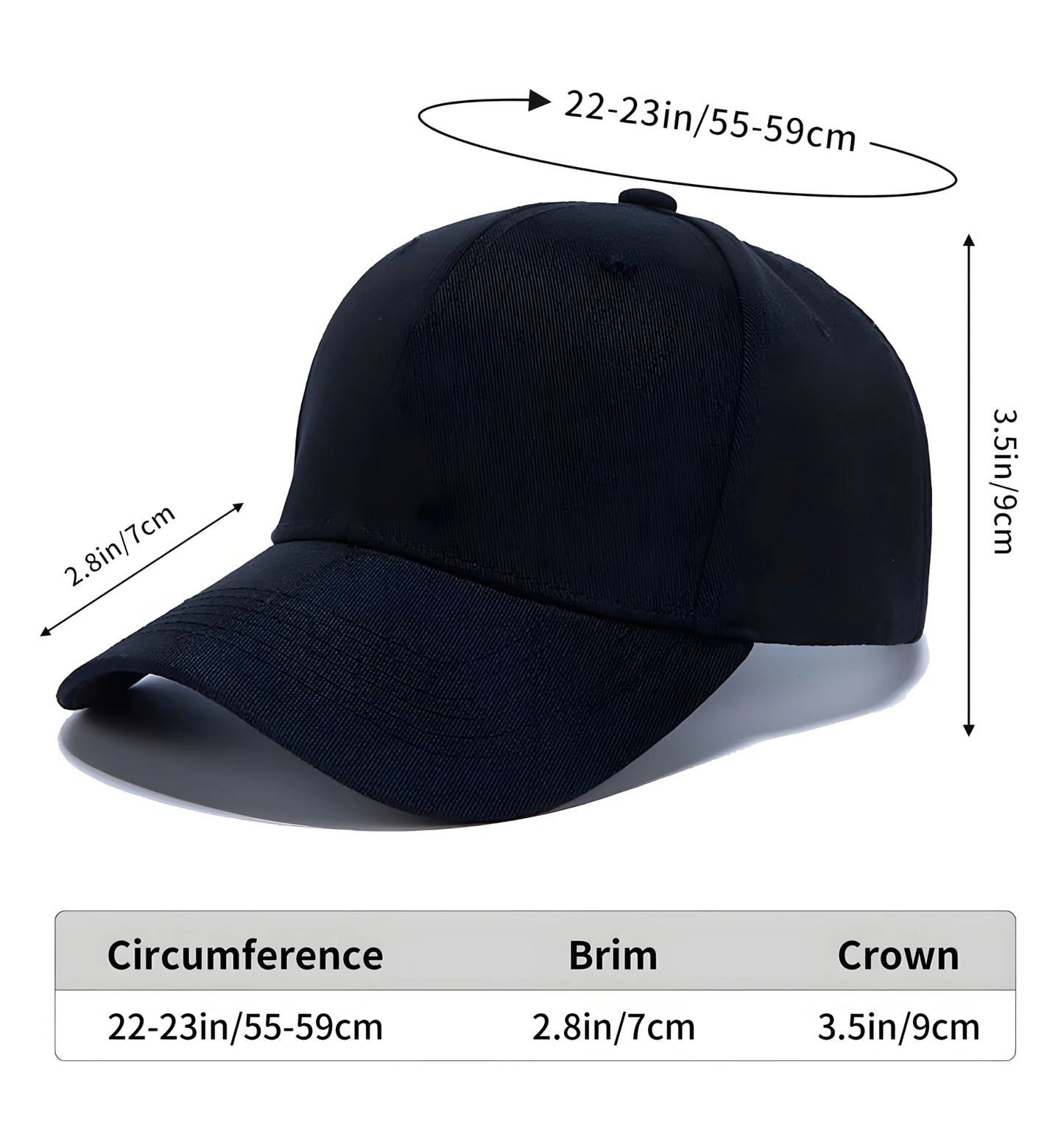 Anime Logo Cap Dad Hat Print Adjustable Baseball Caps Cotton Hat for Men Black