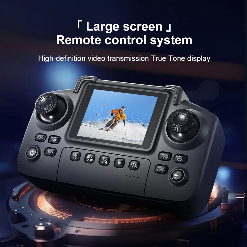 GPS RC Drone With Screen 4K Professinal Double Camera Aerial Brushless Light Flow Intelligent Obstacle Avoidance RC Quadcopter