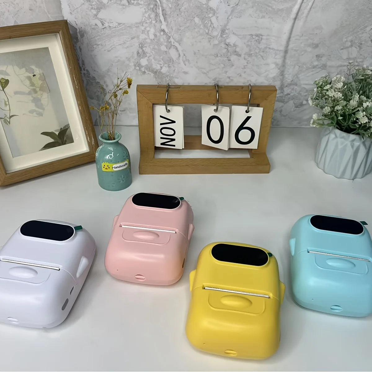 Mini Portable Wireless Label Printer - Wireless Function, Thermal Sticker Maker, Handheld Tips, Learning Marking