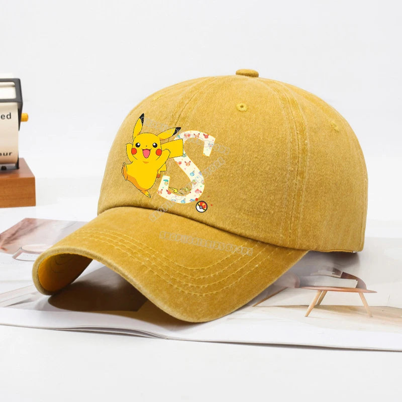 Pokemons Children Baseball Cap Men Women Anime Figures Sun Hat New Adult Outdoor Sport Sunbonnet Retro Headgear Gift Hot Sales