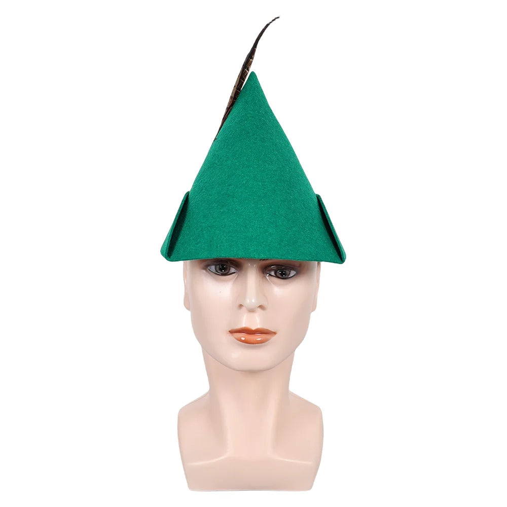 Cartoon Peter Cosplay Pan Cosplay Green Elf Green Hat Party Costume Cap Props Supplies Outfit Accessories For Adult Women Men