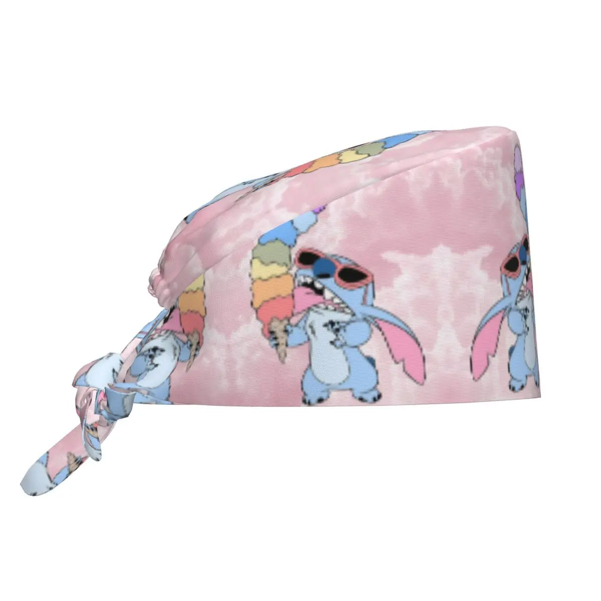Custom Stitch Angel Breathable Scrub Hat Surgical Scrub Caps Unisex Nursing Hair Hats Anime Work Scrubs Hat for Medical Surgical