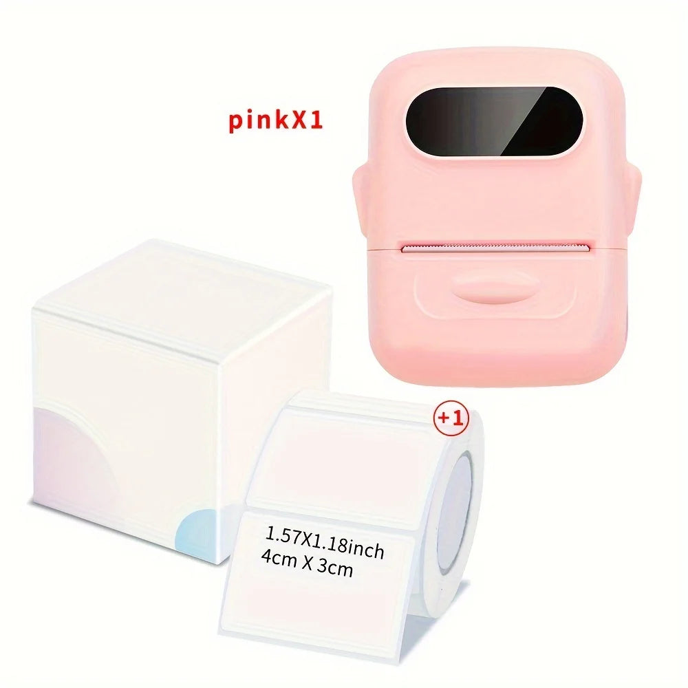 P50 Mini Label Machine Portable Wireless Thermal Label Printer, Suitable for 12-50mm Width Colorful Thermal Paper