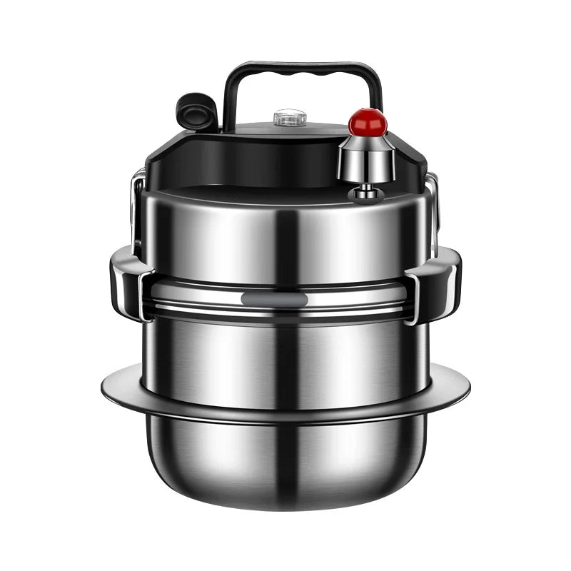Household Pressure Cooker 304 Stainless Steel Cooking Machine Rice Maker Stew Pot Outdoor Induction Cooker Open Flame Universal