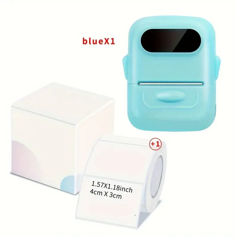 P50 Mini Label Machine Portable Wireless Thermal Label Printer, Suitable for 12-50mm Width Colorful Thermal Paper