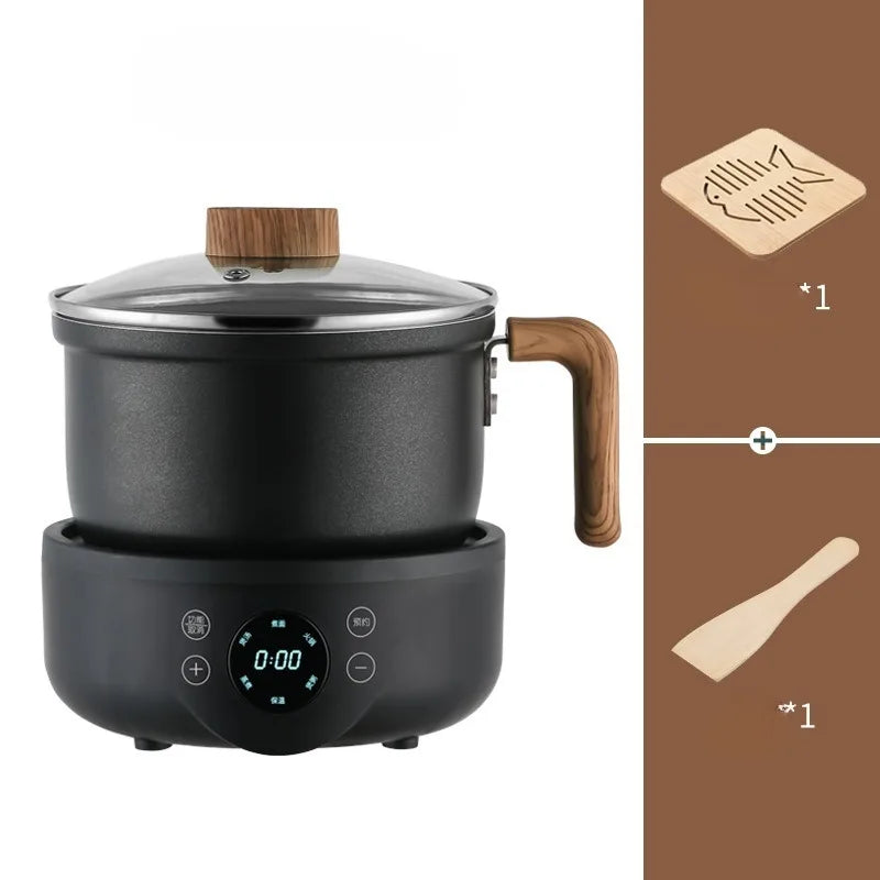Multifunctional Electric Cooking Pot Travel Rice Cooker Portable Split Frying Pan Electric Stew Soup Pot Boiler Cooking Skillet
