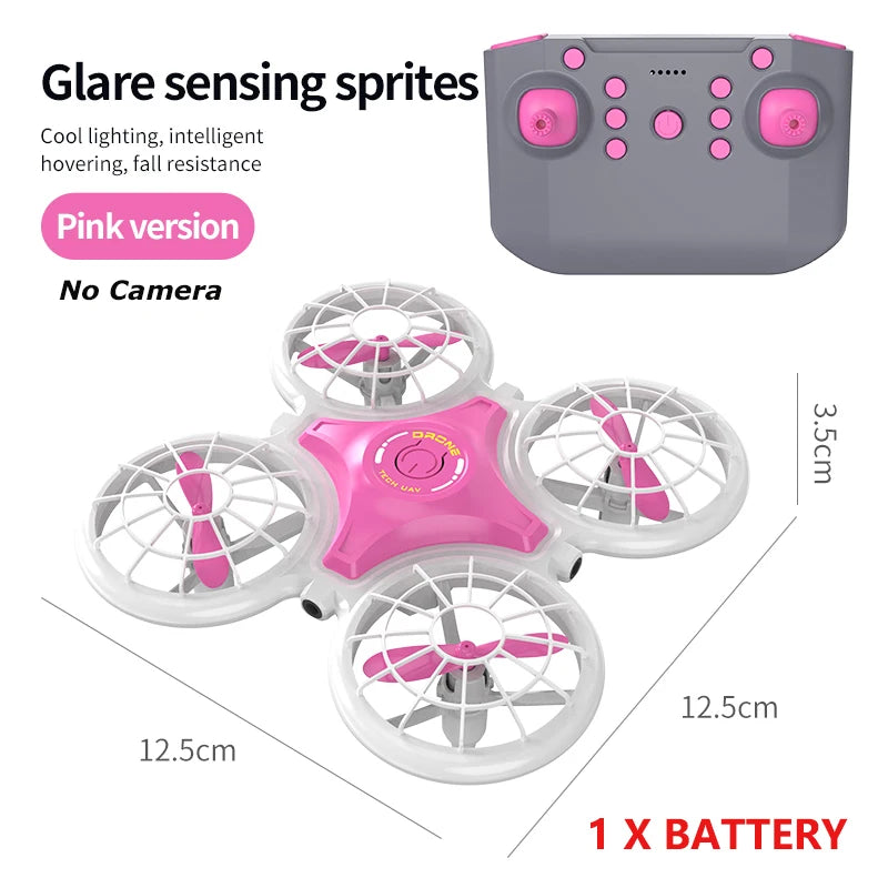 Mini Drone 3D Flip Flash Intelligent Hover 2.4G 4CH Remote Control Quadcopter Dron Helicopter Rc Plane Children's Christmas Toys
