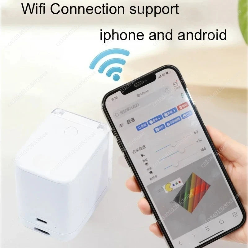 Mini Wifi Handheld Food Printer Coffee Latte Cake Macaron Personality Pattern Portable Small Printer