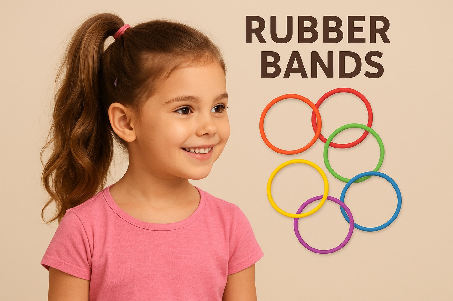 1000Pcs Colorful Disposable Hair Bands Girls Elastic Rubber Band Kids Ponytail Holder Headband Children Hair Accessories