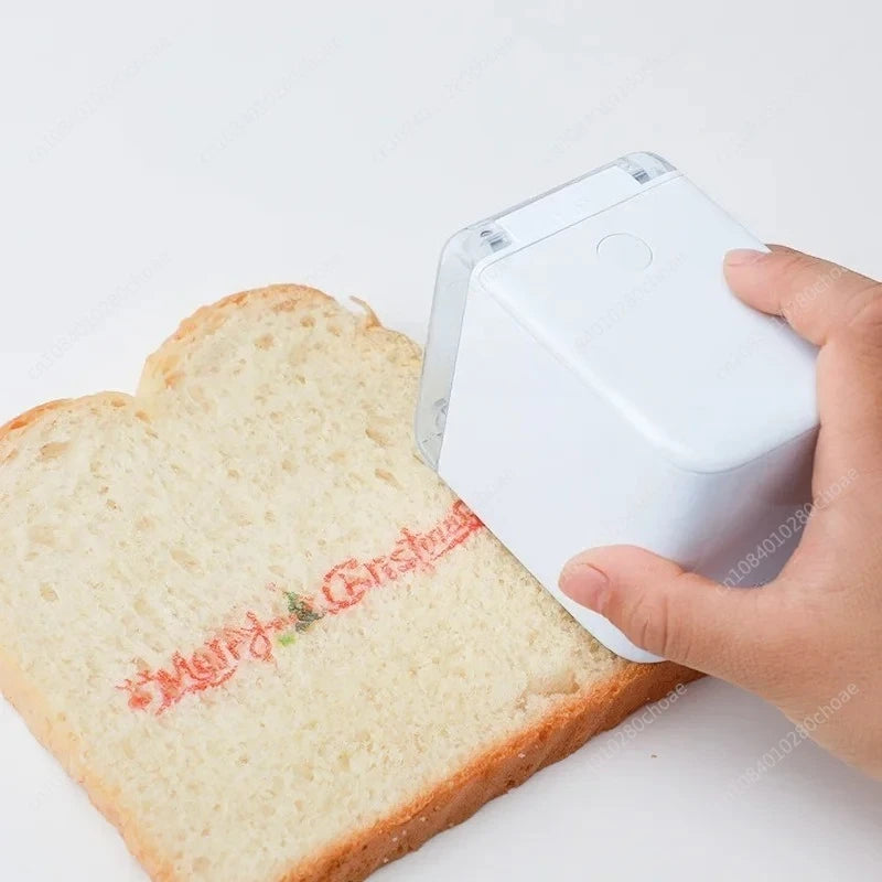 Mini Wifi Handheld Food Printer Coffee Latte Cake Macaron Personality Pattern Portable Small Printer