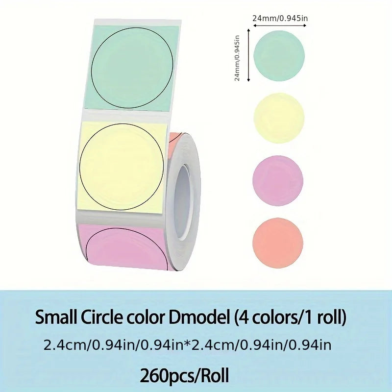 P50 Mini Label Machine Portable Wireless Thermal Label Printer, Suitable for 12-50mm Width Colorful Thermal Paper