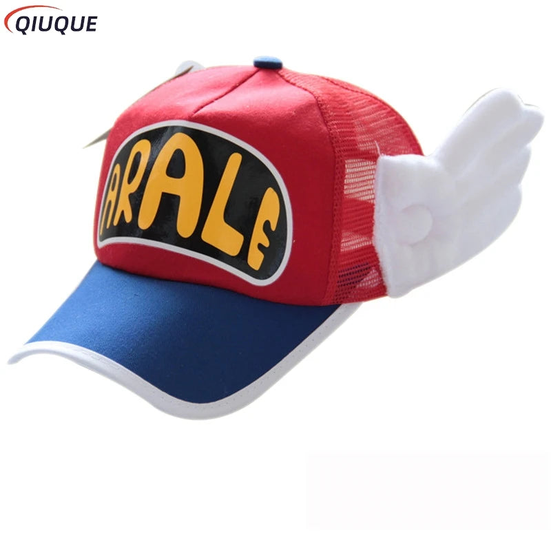 Adults / Kids Anime Dr.Slump Cosplay Caps Arale Baseball Cap Angel Wings Hats Candy Color Breathable Mesh / Canvas Hat
