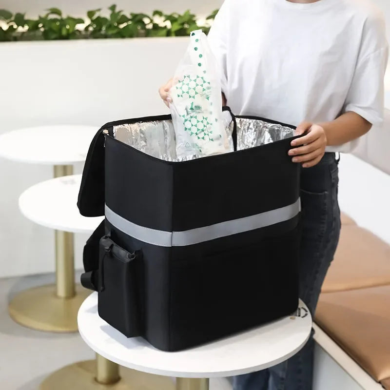 Delivery Cooler Bag Waterproof Thermal Insulated Picnic Lunch Storage Bag Extra Large Outdoor Travel Camping Delivery Backpack