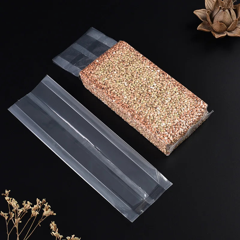 500Pcs/Lot Food Rice Vacuum Bag Rice Brick Nylon Bag Dried Fruit and Miscellaneous Food Dog Food 0.25-5kg Sealed Compression Bag