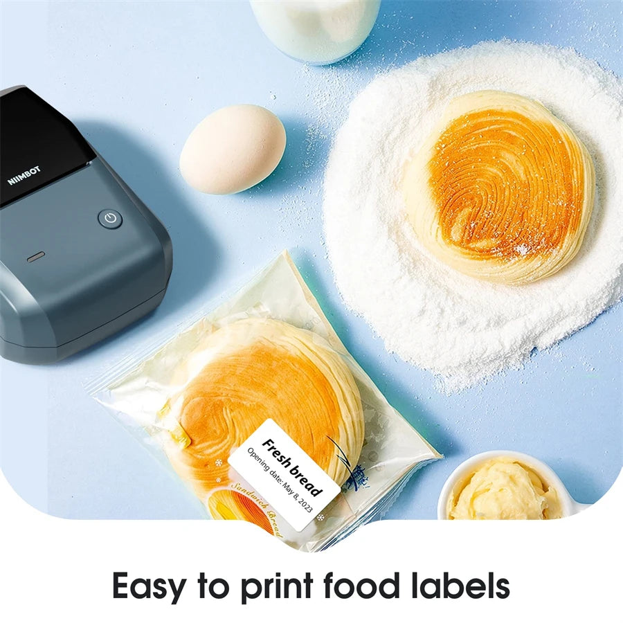 Niimbot B1 Mini Portable Thermal Printer Adhesive Label Printer Sticker Labels Labeler Bluetooth Labeling Machine Without Ink