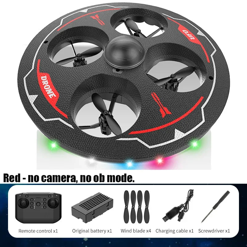 Drone with Camera Aircraft UAV Ufo Intelligent Obstacle Avoidance Aerial Foam Mini RC Helicopter Dron Toys for Kids Christmas