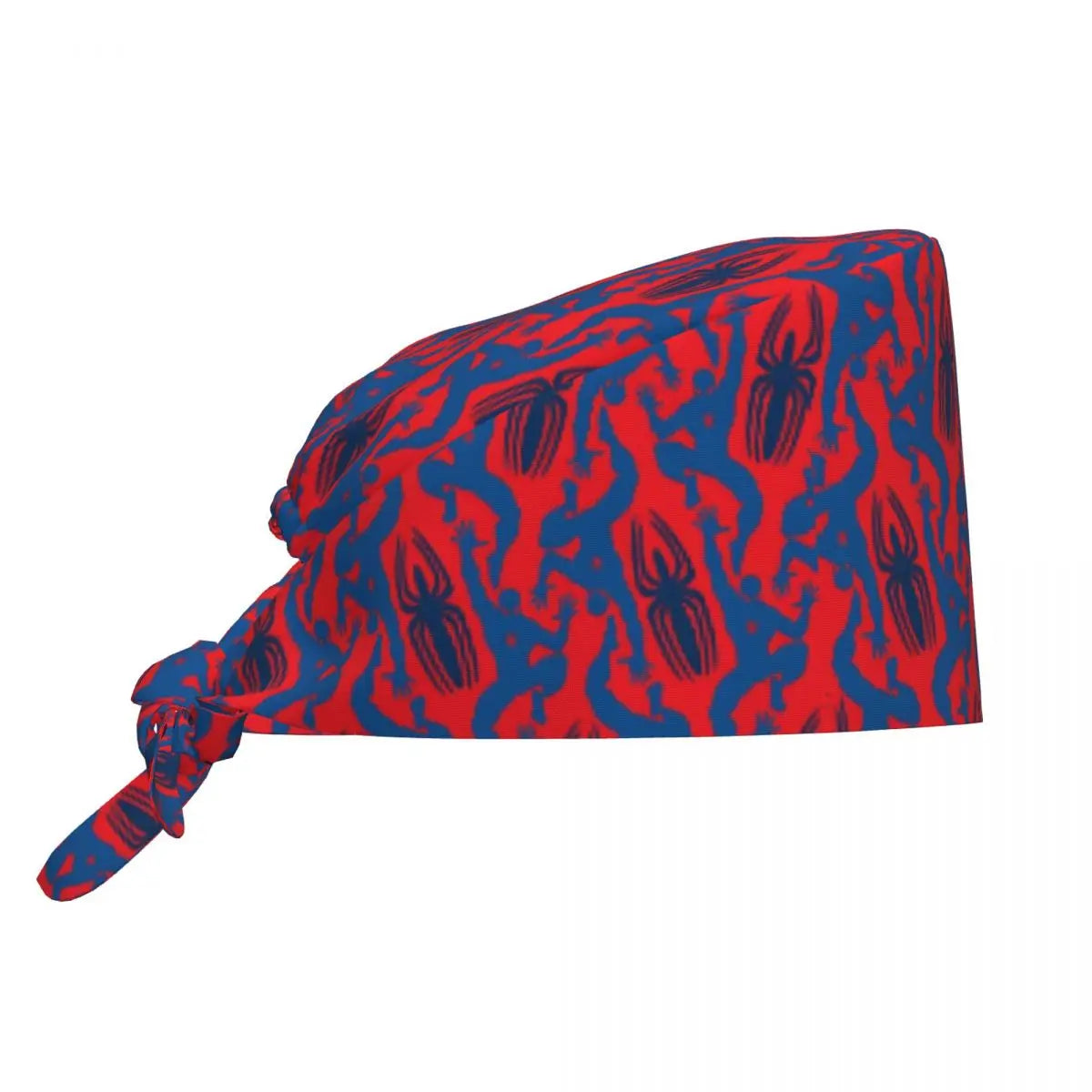 Custom Spider Man Cleaning Working Cap Cool Unisex Superhero Anime Scrub Cap Surgicals Hat Nurse Scrubs Hat For Dentist