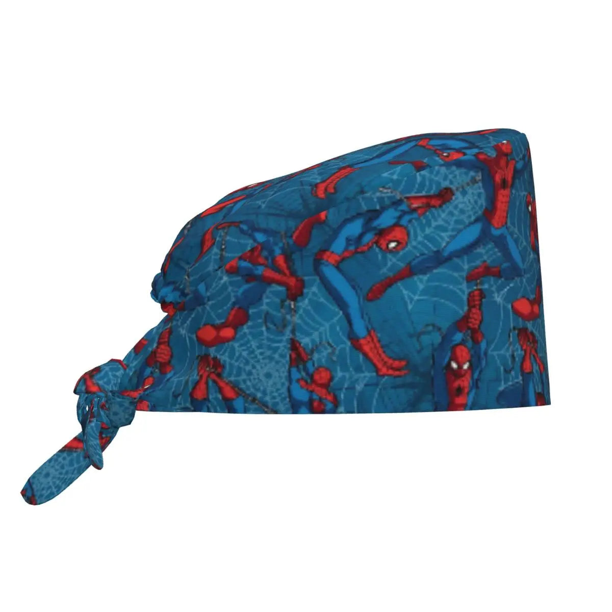 Custom Spider Man Cleaning Working Cap Cool Unisex Superhero Anime Scrub Cap Surgicals Hat Nurse Scrubs Hat For Dentist