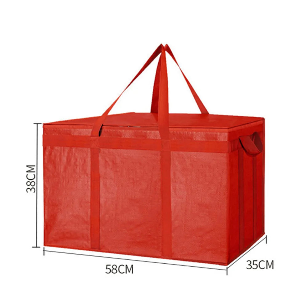 Large Capacity Picnic Bag Portable Insulated Food Pizza Delivery Bags For Food Warming Cooler Grocery Bag For Party Camping