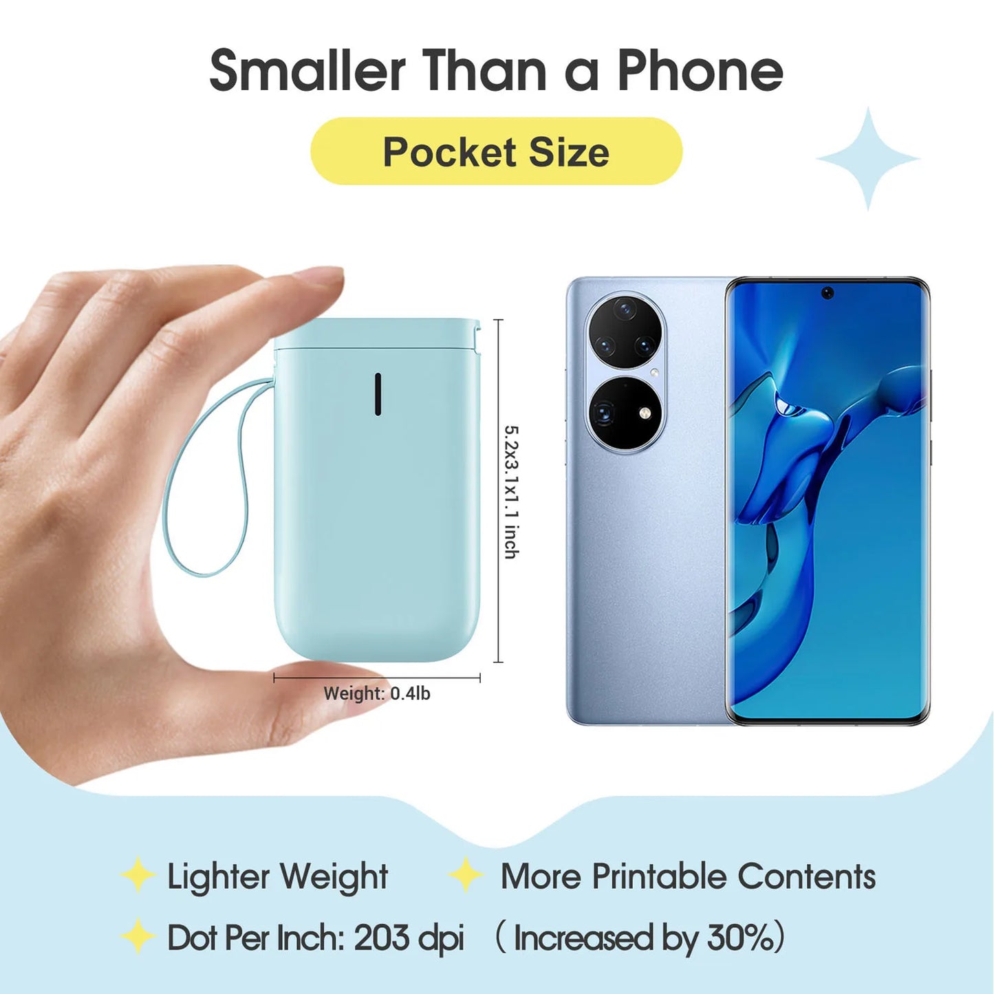 Niimbot D11 Mini Label Maker Wireless Bluetooth Thermal Label Printer Pocket Wireless Sticker Label Machine for Home Of