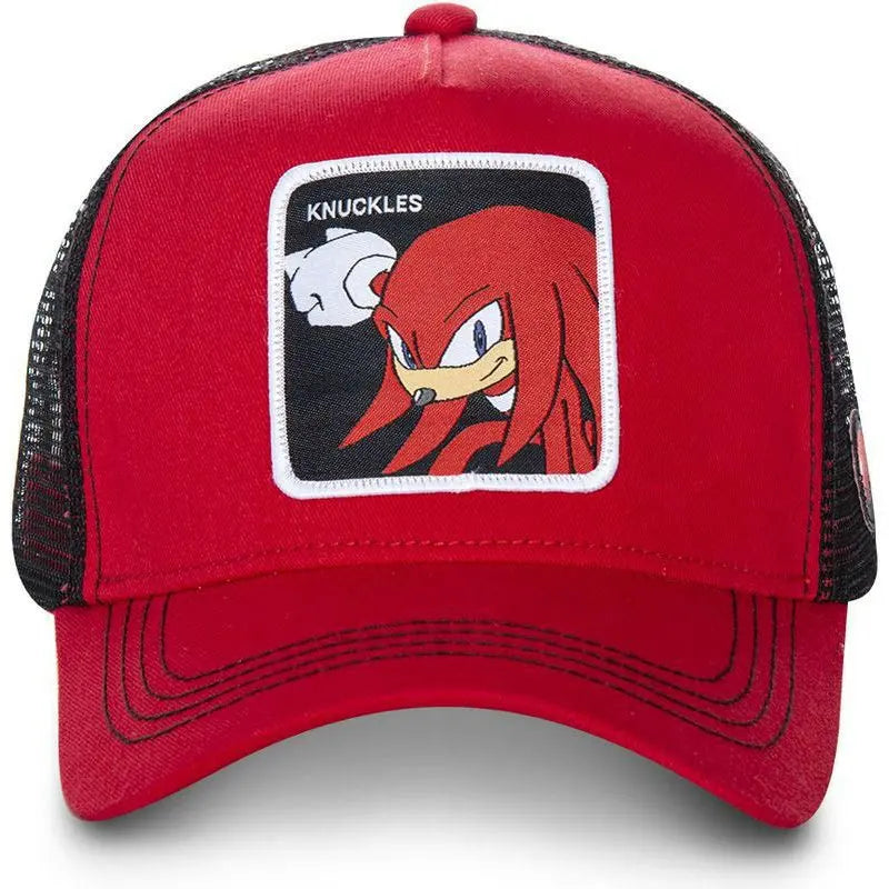 Sonic Snapback Caps Mesh Cap for Men Anime Baseball Cap Summer Cartoon Embroidered Hip Hop Women Outdoor Sun Hat Trucker Hats