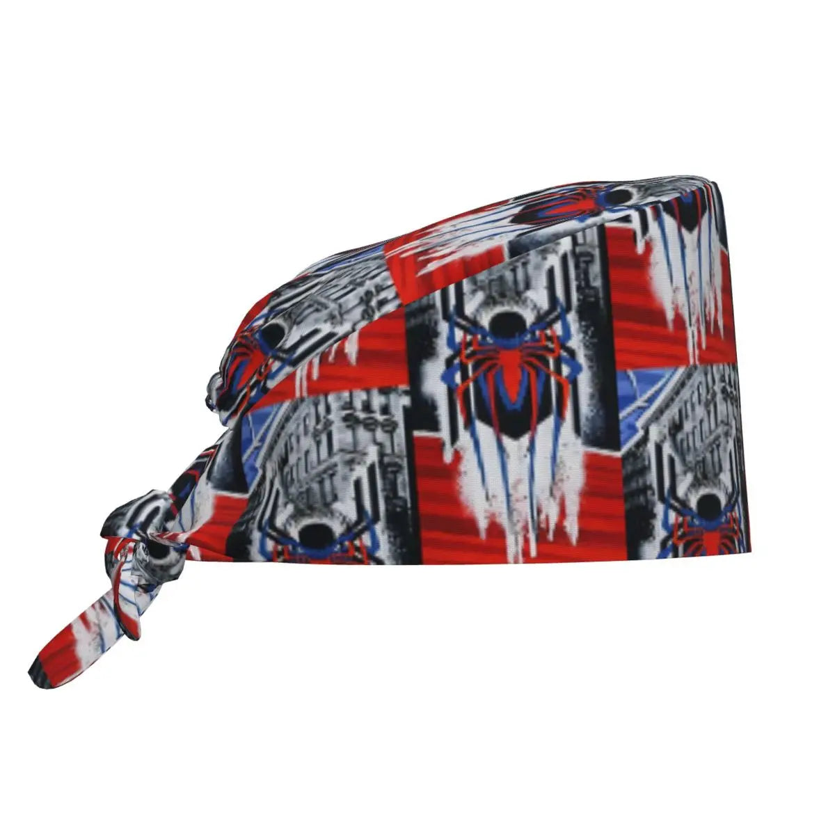 Custom Spider Man Cleaning Working Cap Cool Unisex Superhero Anime Scrub Cap Surgicals Hat Nurse Scrubs Hat For Dentist