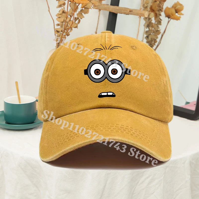 Minions Baseball Cap for Men Women Anime Travel Hip Hop Sun Visors summer Fashion Cute Hats Male Female Sunscreen caps gifts