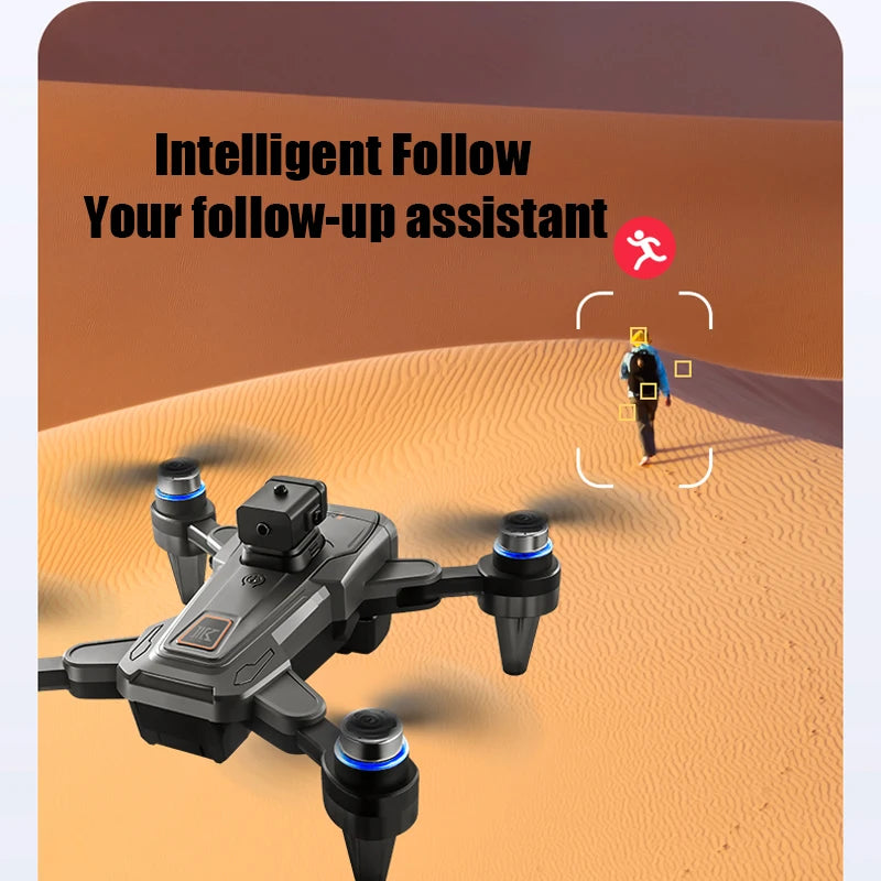 GPS RC Drone With Screen 4K Professinal Double Camera Aerial Brushless Light Flow Intelligent Obstacle Avoidance RC Quadcopter