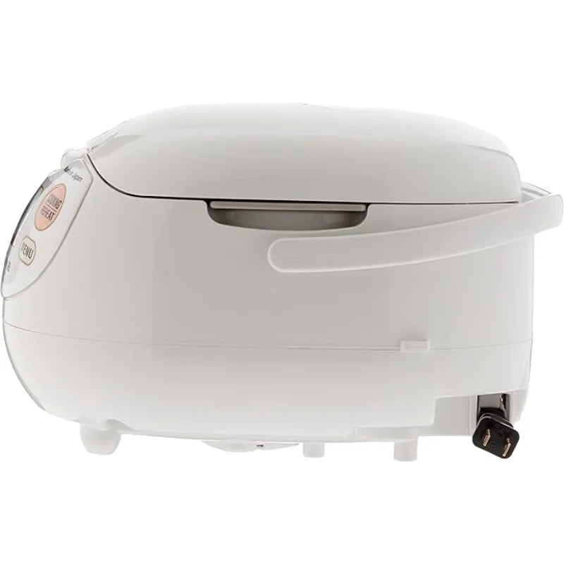 Zojirushi NS-ZCC10 5-1/2-Cup Neuro Fuzzy Rice Cooker and Warmer, Premium White