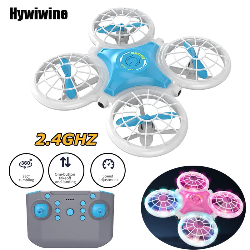 Mini Drone 2.4G 4CH Flash Lighting Intelligent Hover 3D Flip Remote Control Helicopter Quadcopter Dron Rc Plane Children's Toys