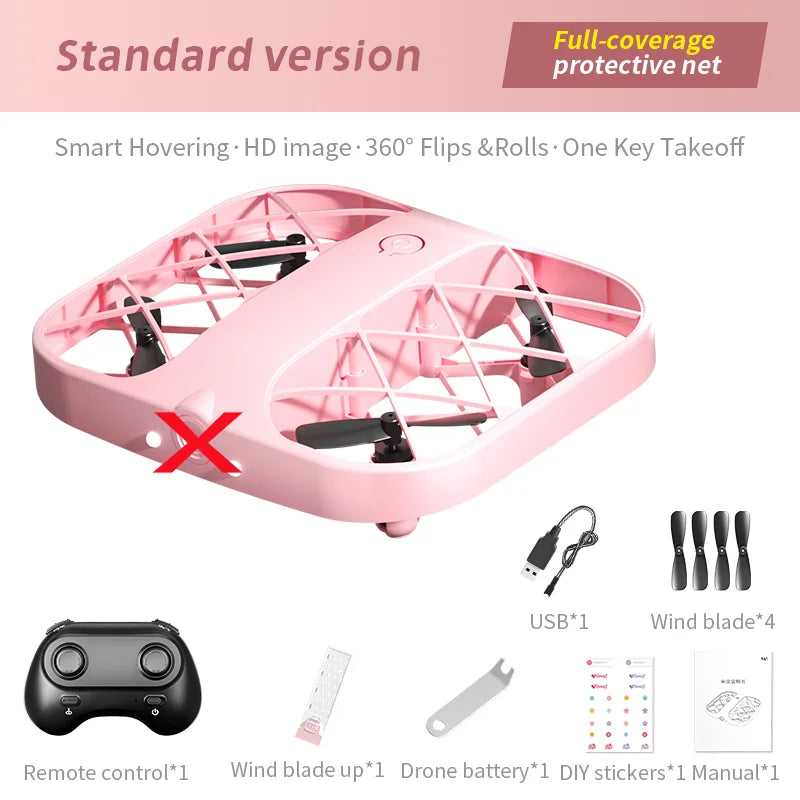 JJRC H107 Mini Drone Dron Pocket UFO Small Remote Control Plane Toy Boy 8K 4K with Camera Real-Time Transmission Quadcopter