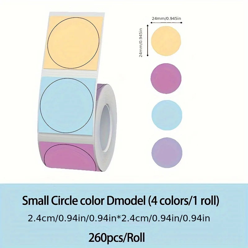 P50 Mini Label Machine Portable Wireless Thermal Label Printer, Suitable for 12-50mm Width Colorful Thermal Paper
