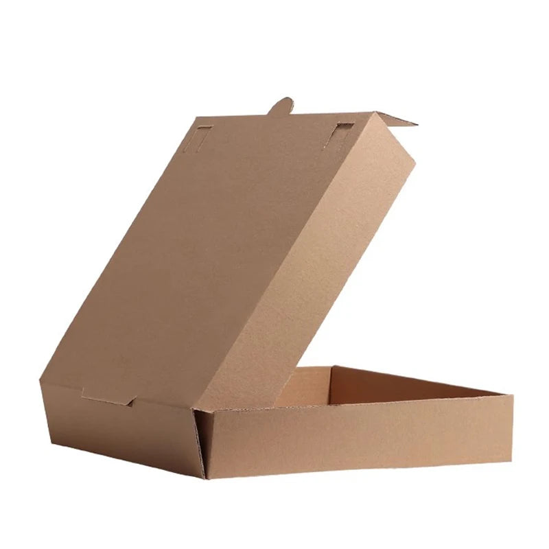 Pizza Packaging Box 6/7/8/9/10/12/14 Inch Takeout Food Packing Folding Kraft Paper Boxes Disposable Takeaway Pizza Carton