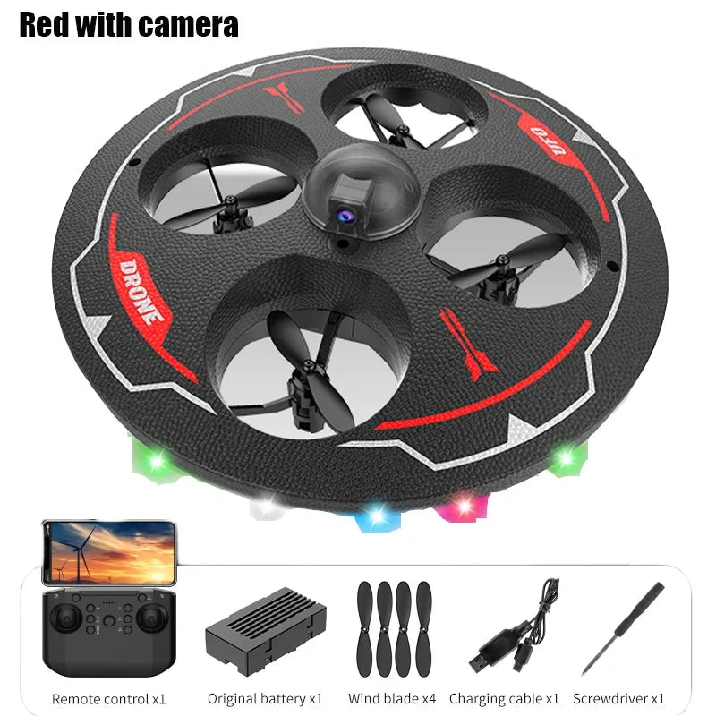 Drone with Camera Aircraft UAV Ufo Intelligent Obstacle Avoidance Aerial Foam Mini RC Helicopter Dron Toys for Kids Christmas