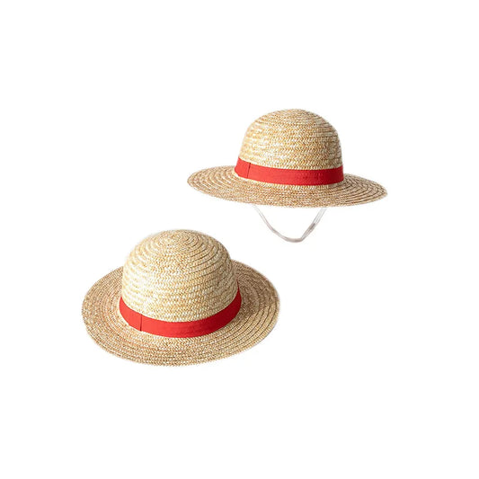 2024 New Straw Hat Anime Cosplay Prop Luffy Cap Role Play Stage Performance Accessories Adult Unisex Sunshade Hat Adult And Kids