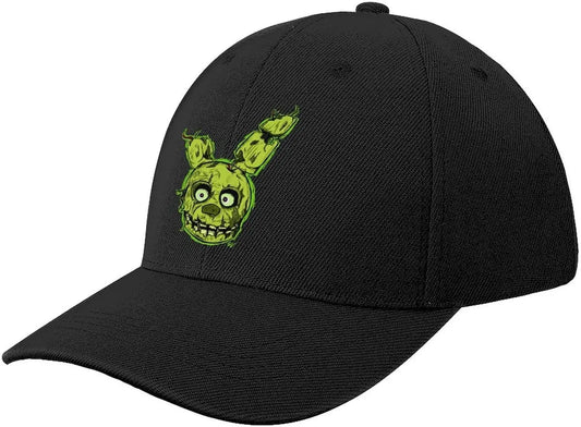 Anime Logo Cap Dad Hat Print Adjustable Baseball Caps Cotton Hat for Men Black