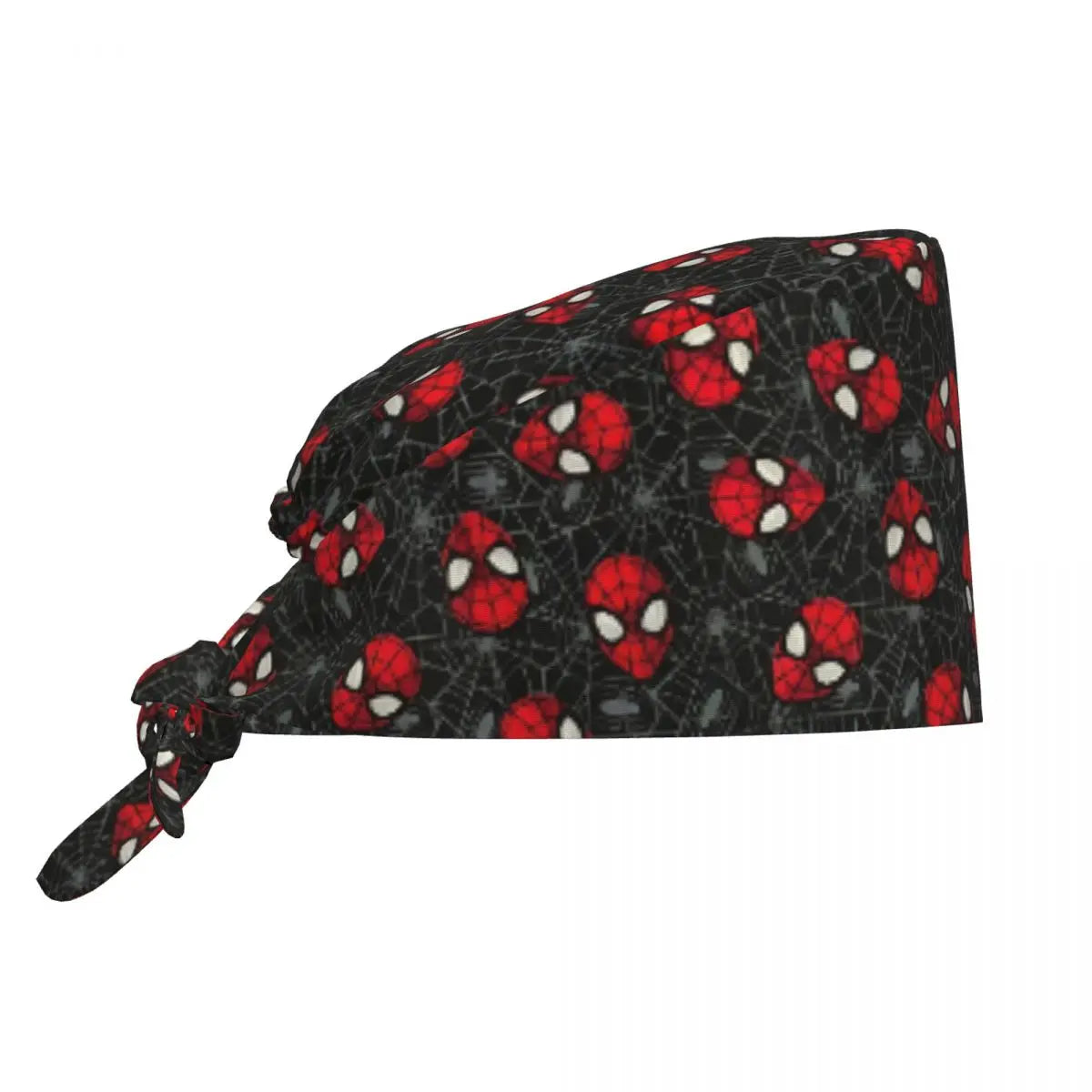 Custom Spider Man Cleaning Working Cap Cool Unisex Superhero Anime Scrub Cap Surgicals Hat Nurse Scrubs Hat For Dentist