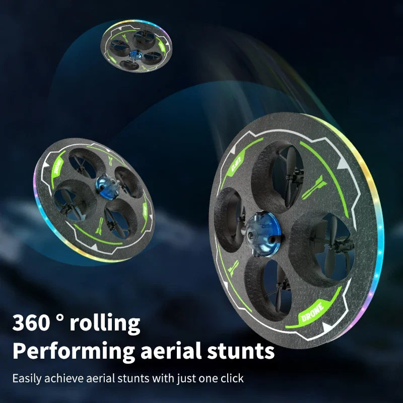 Drone with Camera Aircraft UAV Ufo Intelligent Obstacle Avoidance Aerial Foam Mini RC Helicopter Dron Toys for Kids Christmas