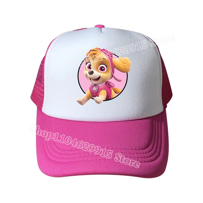 Paw Patrol Baseball Cap Boys Girls Cartoon Anime Chase Skye Print Kids Hat Summer Athleisure Adjustable Casual Hats Kids Gift