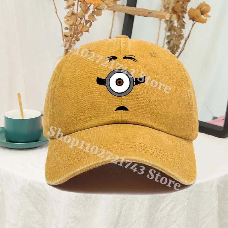 Minions Baseball Cap for Men Women Anime Travel Hip Hop Sun Visors summer Fashion Cute Hats Male Female Sunscreen caps gifts