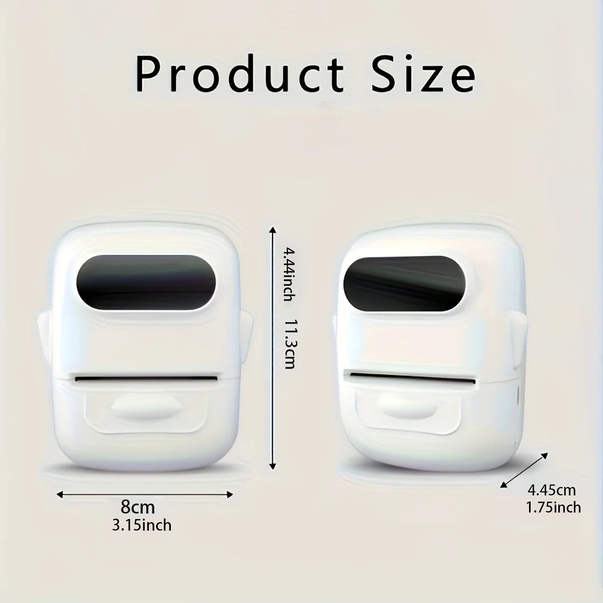 Mini Portable Wireless Label Printer - Wireless Function, Thermal Sticker Maker, Handheld Tips, Learning Marking