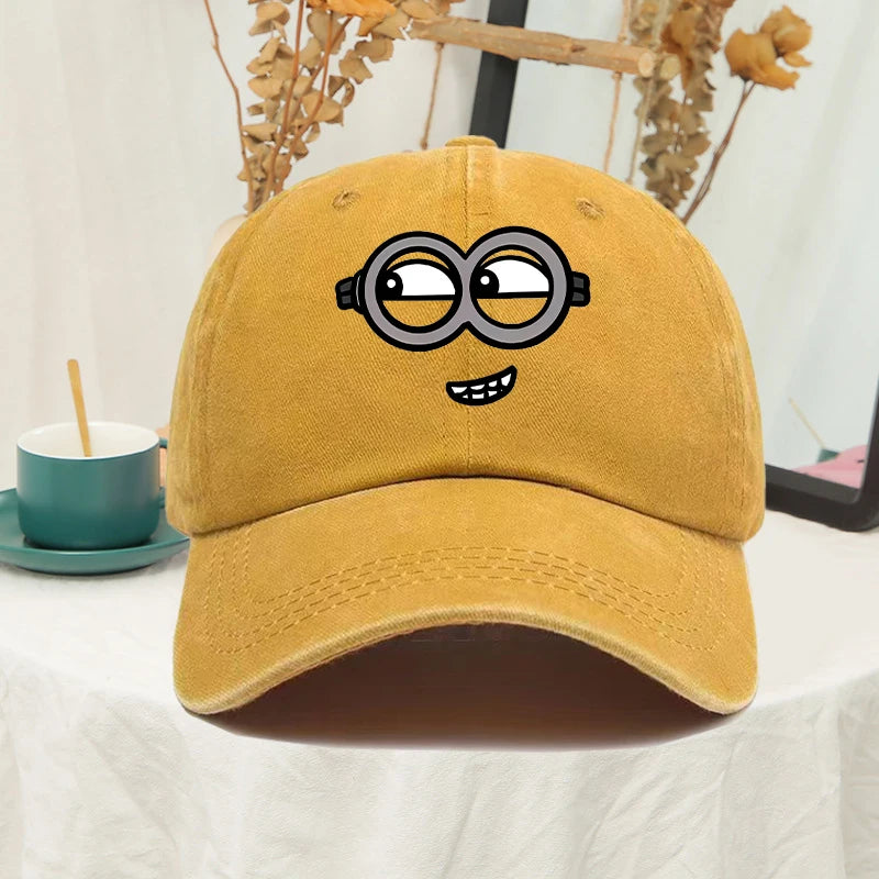Minions Baseball Cap for Men Women Anime Travel Hip Hop Sun Visors summer Fashion Cute Hats Male Female Sunscreen caps gifts