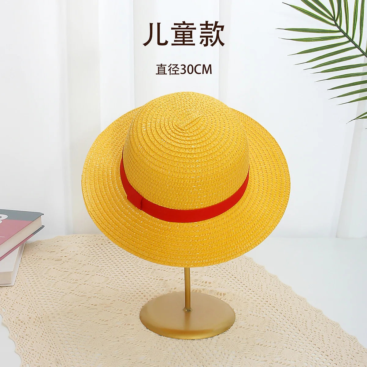 Halloween Anime children Luffy Straw Hats Cosplay Yellow Hat for Men Boys Party fancy cap