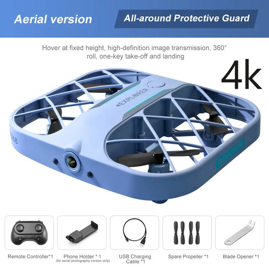 JJRC H107 Mini Drone Dron Pocket UFO Small Remote Control Plane Toy Boy 8K 4K with Camera Real-Time Transmission Quadcopter