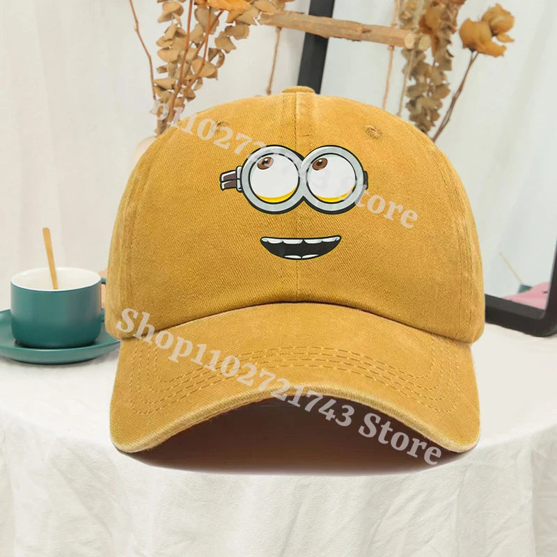 Minions Baseball Cap for Men Women Anime Travel Hip Hop Sun Visors summer Fashion Cute Hats Male Female Sunscreen caps gifts