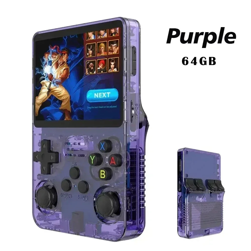 New R36S Retro Handheld Video Game Console System 3.5-inch IPS Screen Portable Pocket Video Player 128GB 20000+ Games Boy Gifts