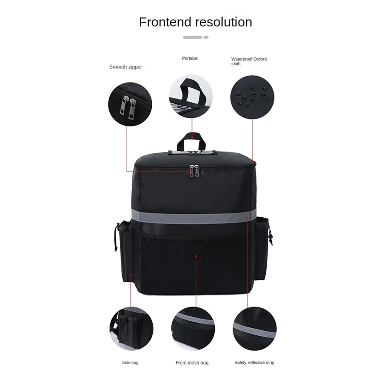 ABRT-Food Delivery Backpack Pizza Delivery Bag For Bike Delivery Food Delivery Bag For Carry HOT/COLD