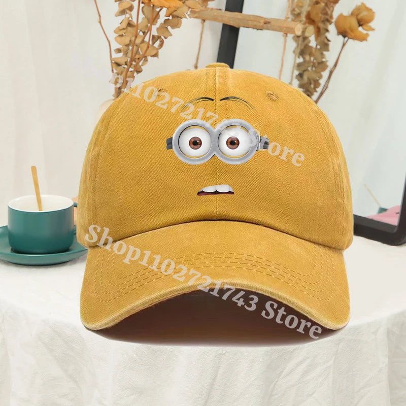 Minions Baseball Cap for Men Women Anime Travel Hip Hop Sun Visors summer Fashion Cute Hats Male Female Sunscreen caps gifts
