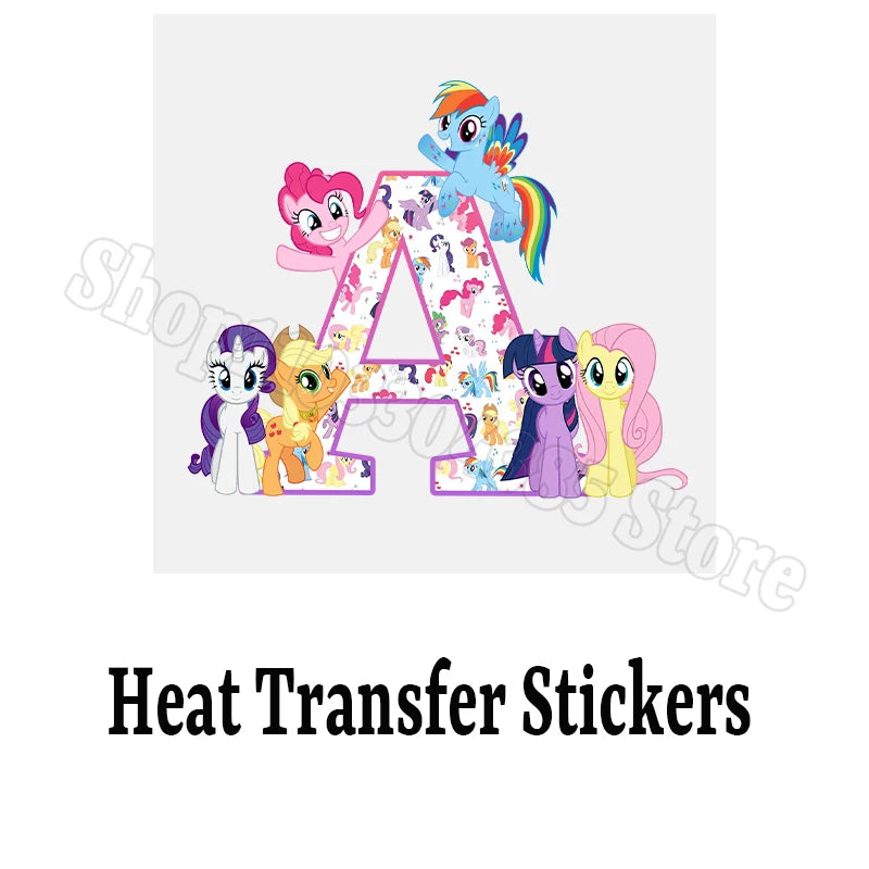 My Little Ponys Baseball Cap Women Anime Unicorn Letter A-Z Sun Hat New Outdoor Sport Travel Sunbonnet Adult Retro Headgear Gift