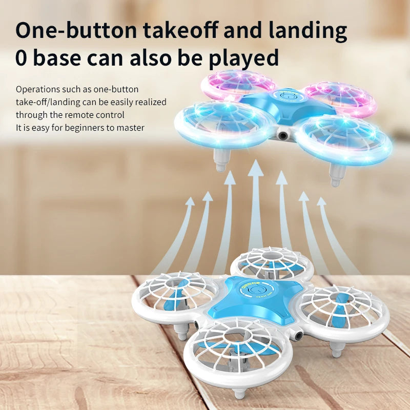 Mini Drone  2.4G 4CH Flash Lighting Intelligent Hover 3D Flip Remote Control Helicopter Quadcopter Dron Rc Plane Children's Toys